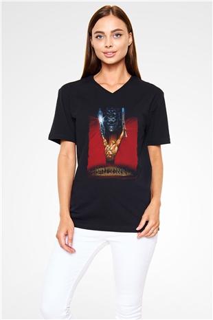 Army of Darkness Siyah Unisex  V Yaka Tişört