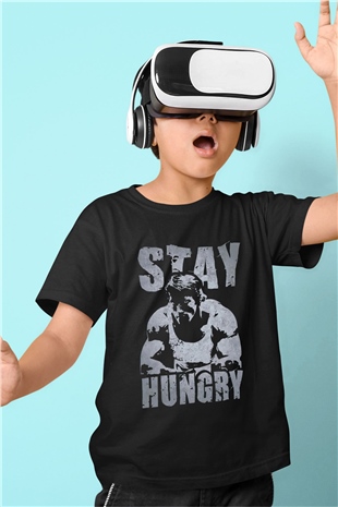 Arnold Baskılı Unisex Siyah  Çocuk Tişört