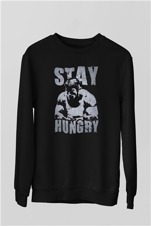 Arnold Baskılı Unisex Siyah  Sweatshirt