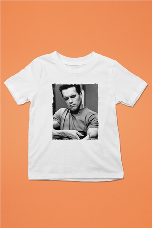 Arnold Schwarzenegger Beyaz Unisex Çocuk Tişört
