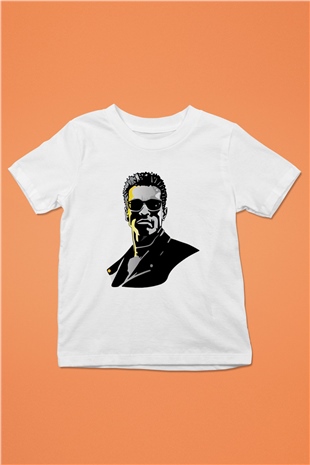 Arnold Schwarzenegger Beyaz Unisex Çocuk Tişört