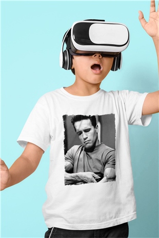 Arnold Schwarzenegger Beyaz Unisex Çocuk Tişört