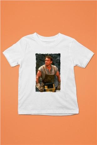 Arnold Schwarzenegger Beyaz Unisex Çocuk Tişört