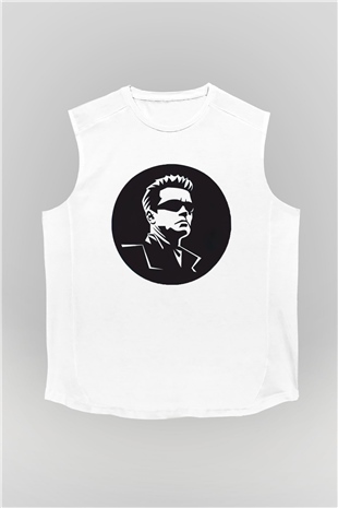 Arnold Schwarzenegger Beyaz Unisex Kolsuz Tişört