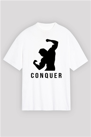 Arnold Schwarzenegger Beyaz Unisex Oversize Tişört T-Shirt