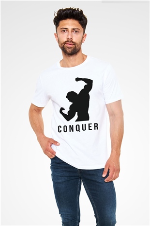 Arnold Schwarzenegger Beyaz Unisex Tişört T-Shirt - TişörtFabrikası