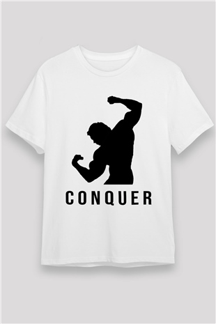 Arnold Schwarzenegger Beyaz Unisex Tişört T-Shirt - TişörtFabrikası
