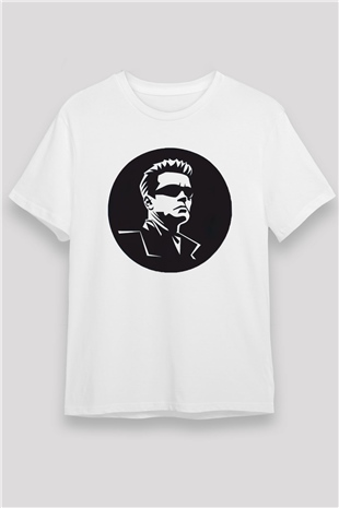 Arnold Schwarzenegger Beyaz Unisex Tişört T-Shirt - TişörtFabrikası