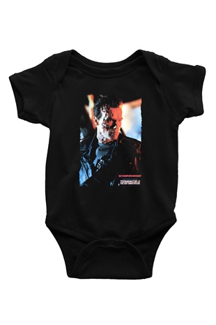 Arnold Schwarzenegger Siyah Bebek Body - Zıbın