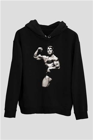 Arnold Schwarzenegger Siyah Unisex Hoodie