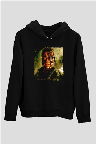 Arnold Schwarzenegger Siyah Unisex Kapüşonlu Sweatshirt