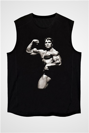 Arnold Schwarzenegger Siyah Unisex Kolsuz Tişört