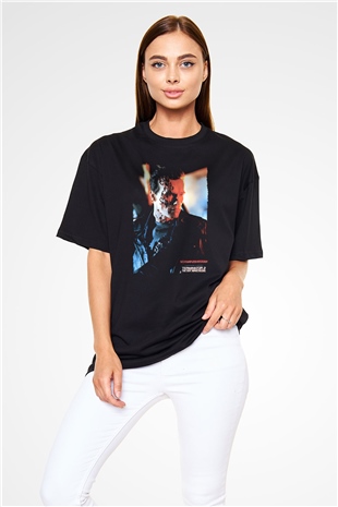 Arnold Schwarzenegger Siyah Oversize Tişört Oversize T-shirt - TişörtFabrikası