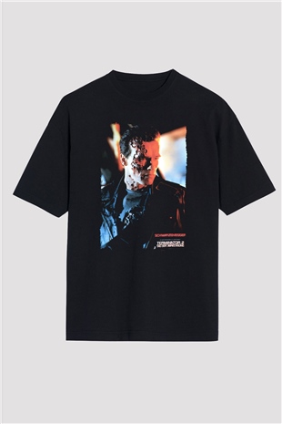 Arnold Schwarzenegger Siyah Oversize Tişört Oversize T-shirt - TişörtFabrikası