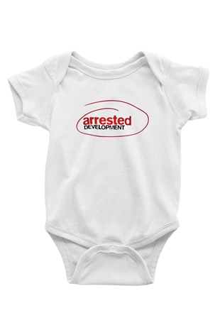 Arrested Development Baskılı Beyaz Unisex Bebek Body - Zıbın
