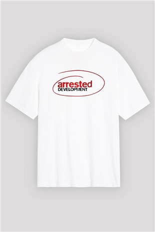 Arrested Development Beyaz Unisex Oversize Tişört T-Shirt