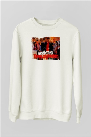 Arrested Development Beyaz Unisex Sweatshirt