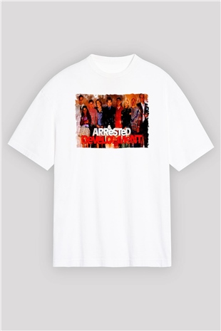 Arrested Development Beyaz Oversize Tişört Oversize T-shirt