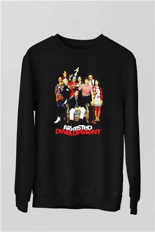 Arrested Development Siyah Unisex Sweatshirt