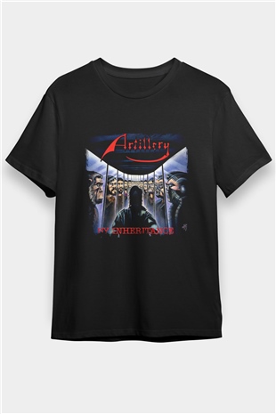 Artillery Baskılı Unisex Siyah Tişört
