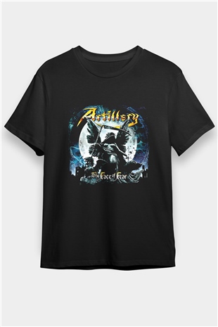 Artillery Baskılı Unisex Siyah Tişört