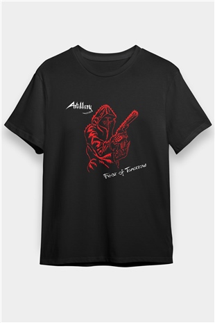 Artillery Baskılı Unisex Siyah Tişört