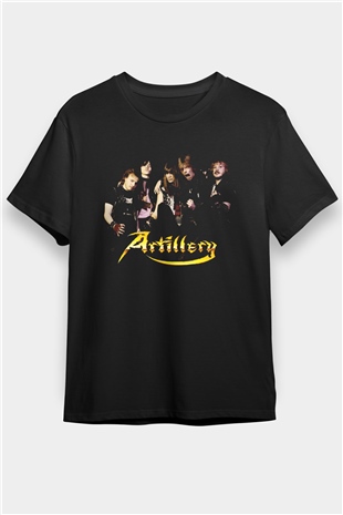 Artillery Siyah Unisex Tişört T-Shirt - TişörtFabrikası
