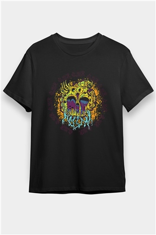 As Blood Runs Black Baskılı Unisex Siyah Tişört - Tshirt