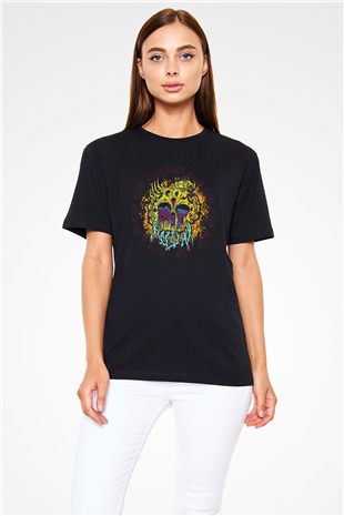 As Blood Runs Black Baskılı Unisex Siyah Tişört - Tshirt