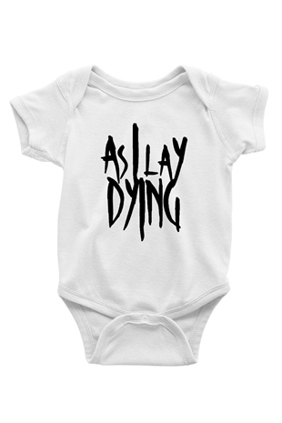 As I Lay Dying Baskılı Beyaz Unisex Bebek Body - Zıbın