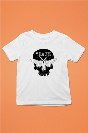As I Lay Dying Baskılı Beyaz Unisex Çocuk Tişört