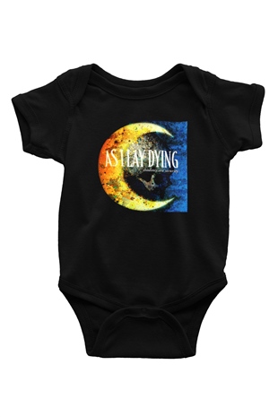 As I Lay Dying Baskılı Siyah Bebek Body - Zıbın