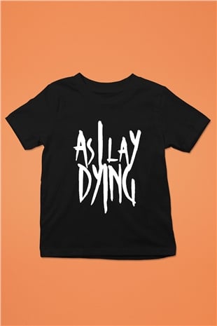 As I Lay Dying Baskılı Siyah Unisex Çocuk Tişört
