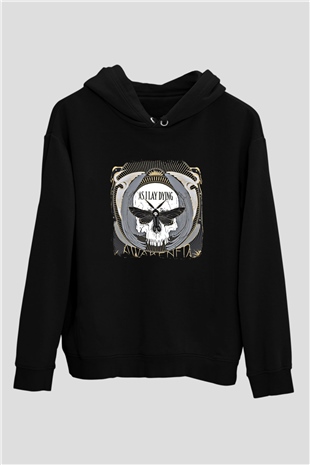 As I Lay Dying Baskılı Unisex Siyah Hoodie