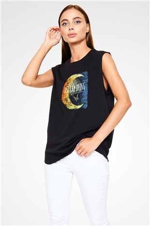 As I Lay Dying Baskılı Unisex Siyah Kolsuz Tişört