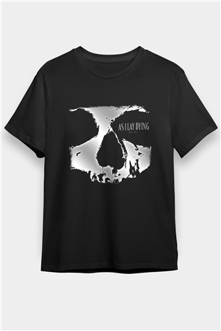 As I Lay Dying Baskılı Unisex Siyah Tişört