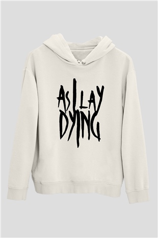 As I Lay Dying Beyaz Unisex Kapşonlu Sweatshirt
