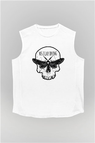 As I Lay Dying Beyaz Unisex Kolsuz Tişört