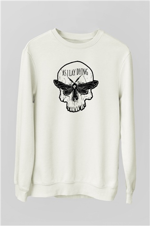 As I Lay Dying Beyaz Unisex Sweatshirt
