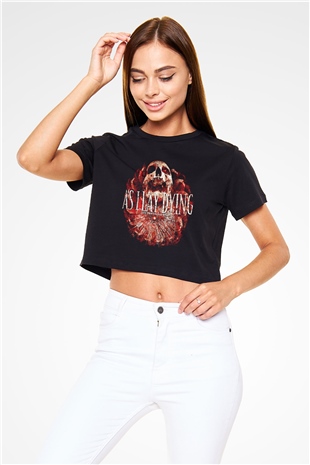 As I Lay Dying Siyah Crop Top Tişört