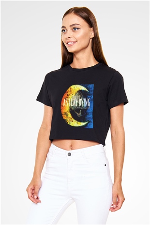 As I Lay Dying Siyah Crop Top Tişört