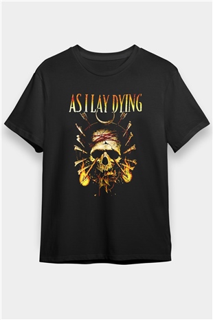 As I Lay Dying Siyah Unisex Tişört T-Shirt - TişörtFabrikası