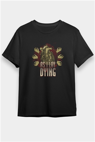 As I Lay Dying Siyah Unisex Tişört T-Shirt - TişörtFabrikası