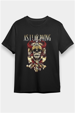 As I Lay Dying Siyah Unisex Tişört T-Shirt - TişörtFabrikası