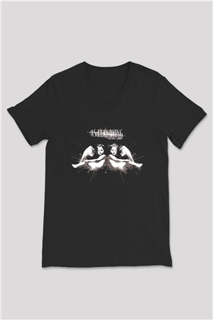 As I Lay Dying Siyah Unisex V Yaka Tişört