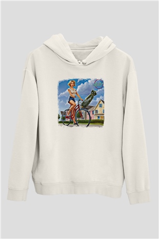 As It Is Baskılı Unisex Beyaz Hoodie