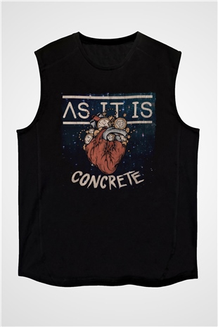 As It Is Siyah Unisex Kolsuz Tişört