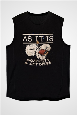 As It Is Siyah Unisex Kolsuz Tişört