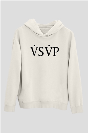 ASAP Mob Beyaz Unisex Kapüşonlu Sweatshirt