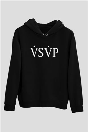 ASAP Mob Siyah Unisex Kapüşonlu Sweatshirt